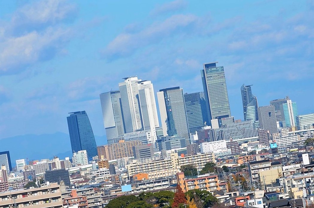 High-rise buildings and cityscape in Nagoya